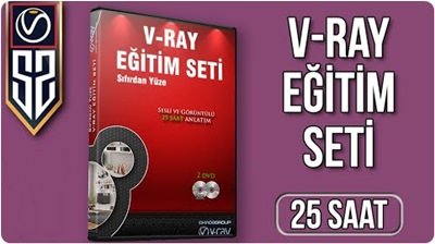 V-Ray Türkçe Eğitim Seti (100 Video)
