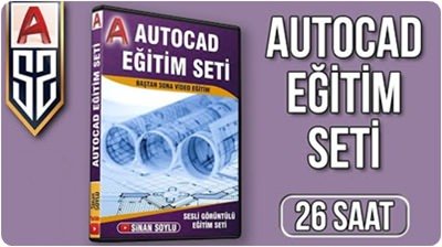 Autodesk AutoCAD Türkçe Eğitim Seti (87 Video)