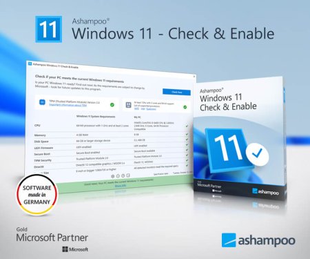 Ashampoo Windows 11 Check Enable İndir