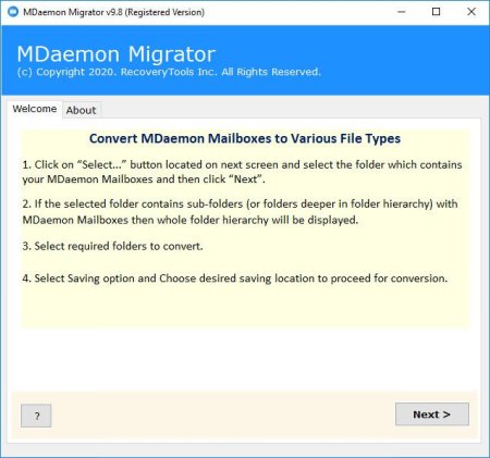 RecoveryTools MDaemon Migrator Full - Mail Dönüştürme