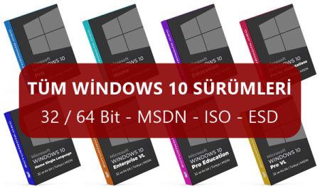 Windows 10 AIO Tüm Sürümleri İndir (32 / 64 bit) (22H2)